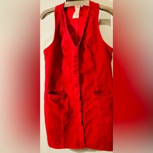 Sadie & Sage corduroy jumper Large Burgundy